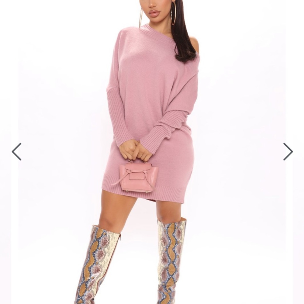 Warm sweater dress
